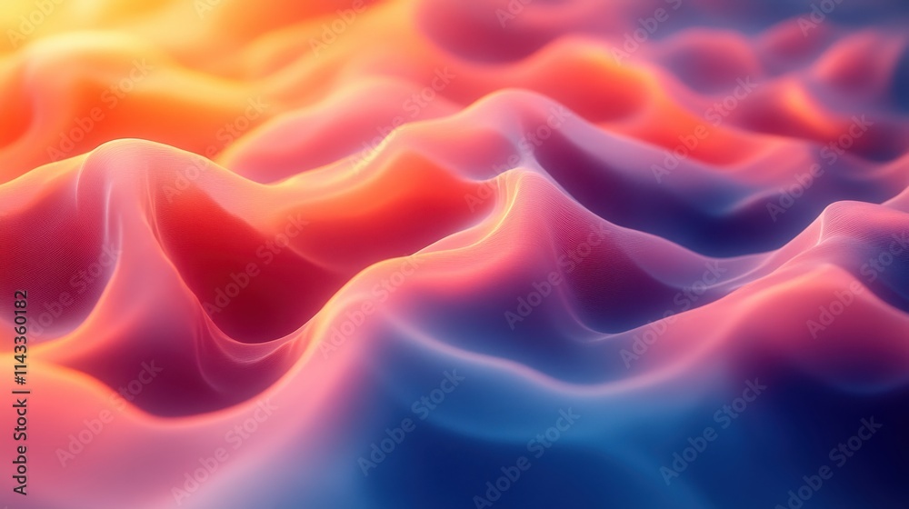 Fototapeta premium abstract 3d render colorful background animation motion design seamless looped vide