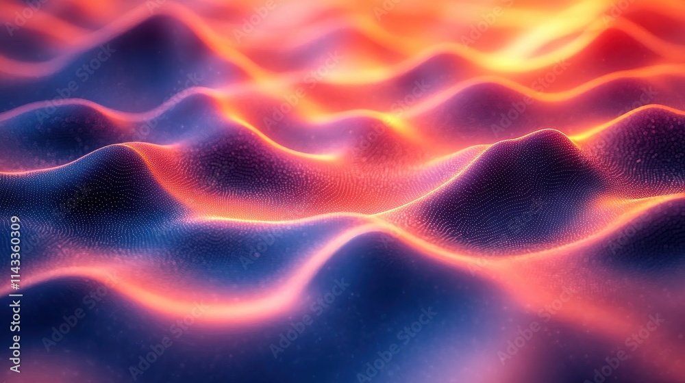 Obraz premium abstract 3d render colorful background design network concep