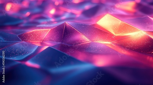 abstract 3d render geometric background design seamless looped animatio photo