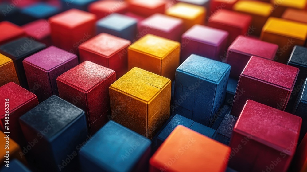 abstract 3d render geometric background with colorful cubes motion design animatio abstract 3d render geometric background with colorful cubes motion design animatio
