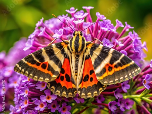 Jersey Tiger Moth Nectar on Buddleia - Documentary Photography photo