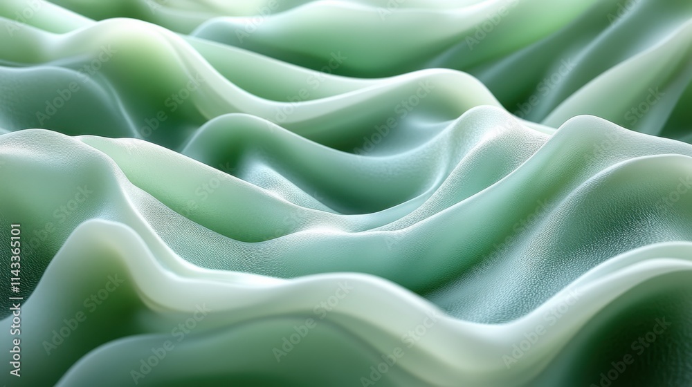 Fototapeta premium abstract 3d render green background animation motion design seamless looped vide