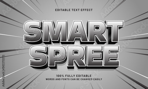 smart spree editable text effects with a discount and sale theme