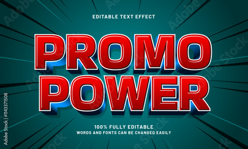 promo power editable text effects with a discount and sale theme