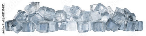 Realistic ice cubes for cold and refreshing products.