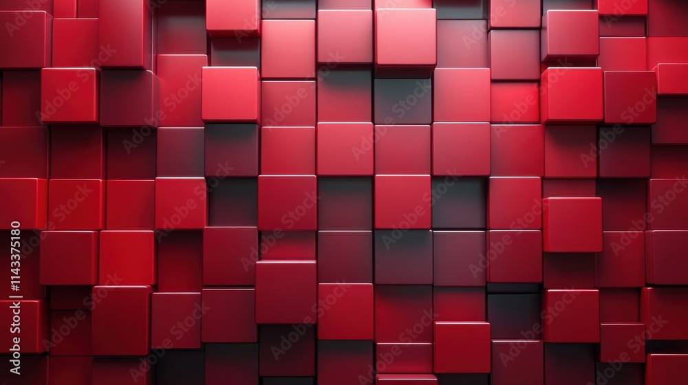 abstract 3d render red geometric background with cubes modern animation motion design seamless looped vide abstract 3d render red geometric background with cubes modern animation motion design seamless looped vide