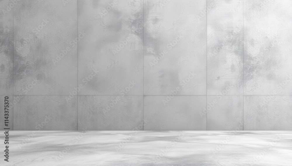 Grey Concrete Wall and Floor Empty Room Grey Concrete Wall and Floor Empty Room