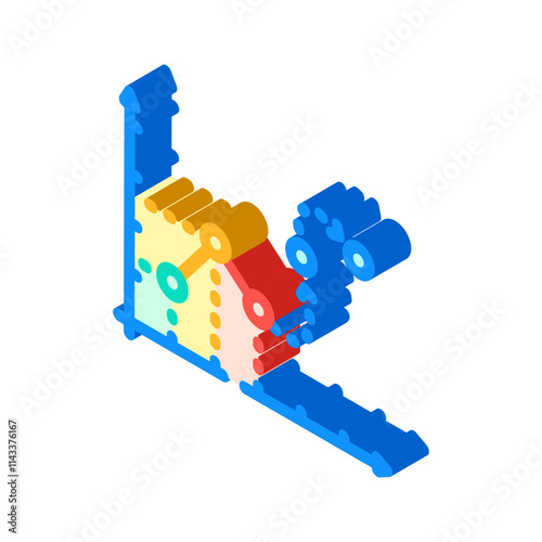 predictive analytics isometric icon vector. predictive analytics sign. isolated symbol illustration