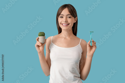 Beautiful young happy woman...
