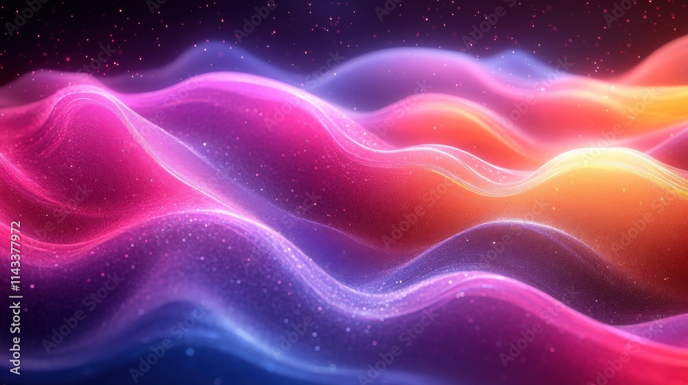 Fototapeta premium abstract background design wavy colorful pattern seamless looped animatio