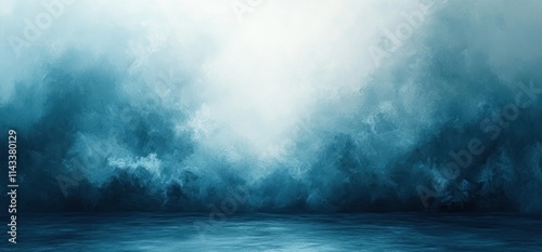 Blue Gray Gradient Background Soft Textured Abstract Design Calm Atmosphere Light