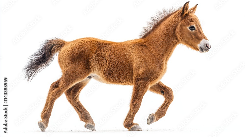 horse foal close up stock image isolated on white background horse foal horse foal close up stock image isolated on white background horse foal