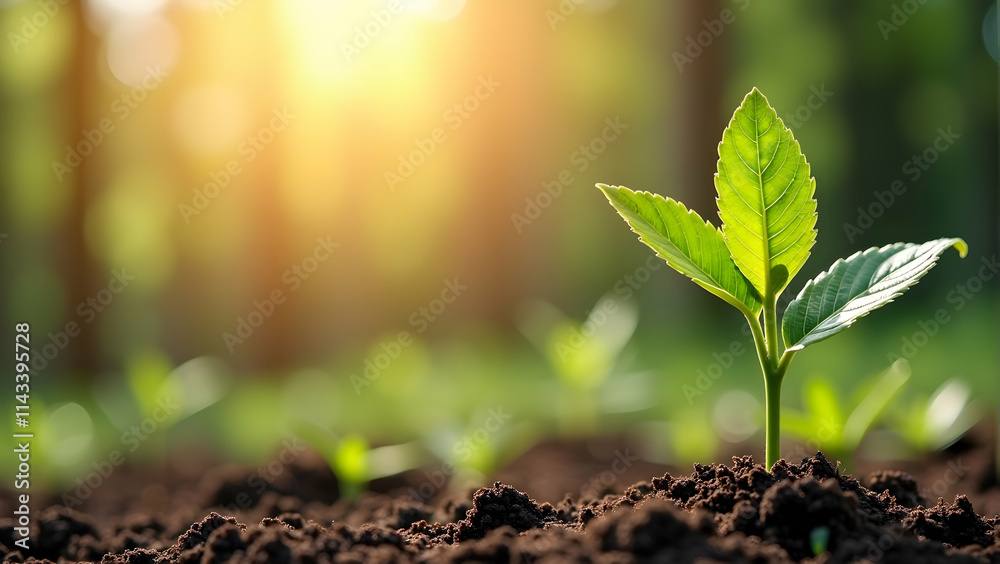 A tiny sprout emerges, bathed in the golden sunlight of a new dawn. Hope, growth, and renewal are symbolized in this breathtaking scene. A tiny sprout emerges, bathed in the golden sunlight of a new dawn. Hope, growth, and renewal are symbolized in this breathtaking scene.