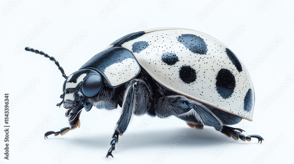 Naklejka premium illustration of ladybug isolated on white background ladybug