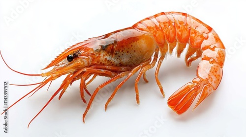 Wallpaper Mural illustration of shrimp isolated on white background shrimp Torontodigital.ca