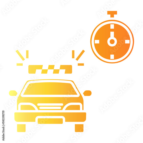 taxi Gradient icon