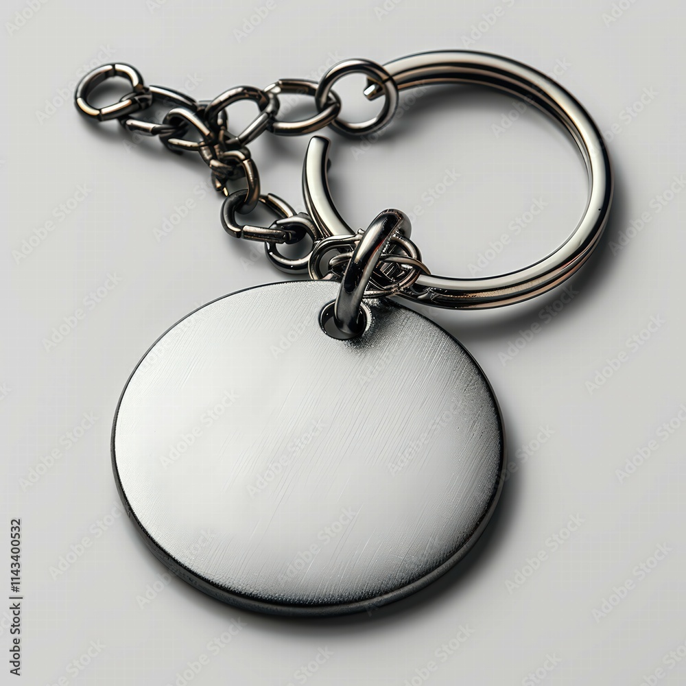 Mockup of a Blank Branded Keychain Isolated on a White Background for Creative Promotional and Merchandise Design Mockup of a Blank Branded Keychain Isolated on a White Background for Creative Promotional and Merchandise Design
