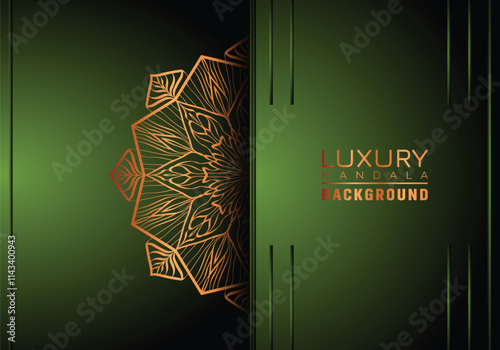 Luxury mandala background ornamental, arabesque style With Golden Arabesque Pattern Style. Decorative Mandala Ornament For Print, Brochure, Banner, Cover, Poster, Invitation Card