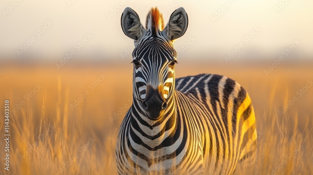 Fototapeta premium photo of zebr isolated on white background zebra