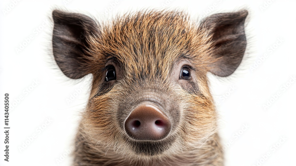 wild boar close up stock image isolated on white background wild boar wild boar close up stock image isolated on white background wild boar
