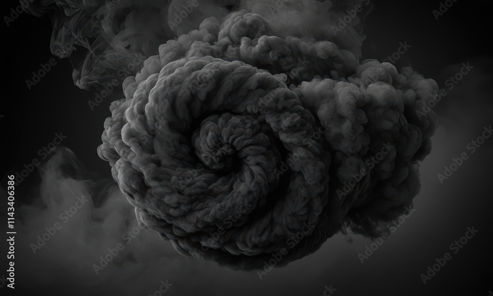 Dark Smoke Spiral Vortex Dark Smoke Spiral Vortex