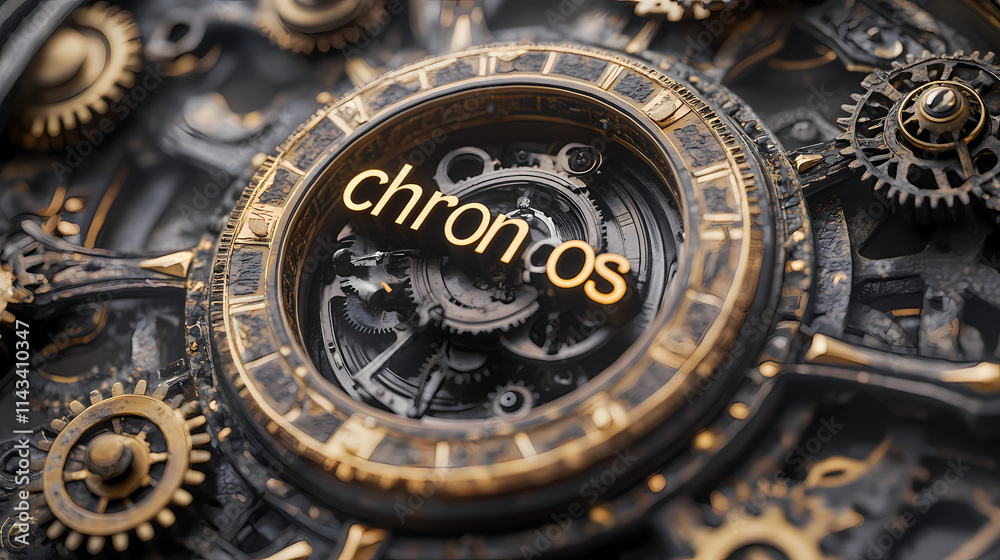 Chronos a 3d rendering of the word Chronos a 3d rendering of the word