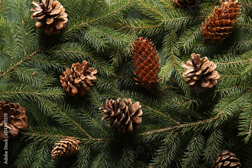 Pine cones and fir branches...