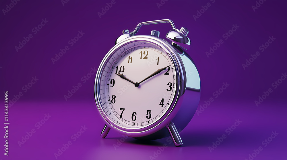 custom made wallpaper toronto digitalA 3d rendered colorful stopwatch with a purple background. Chronos. Illustration