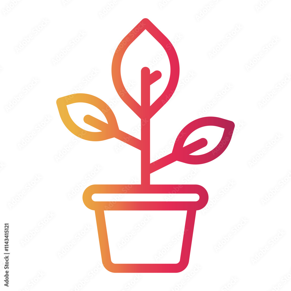 gardening Line Gradient Icon gardening Line Gradient Icon