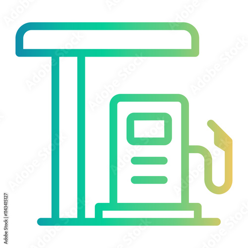 gas Line Gradient Icon