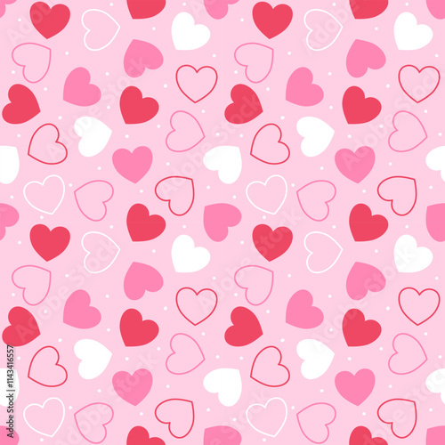 seamless pattern with hearts