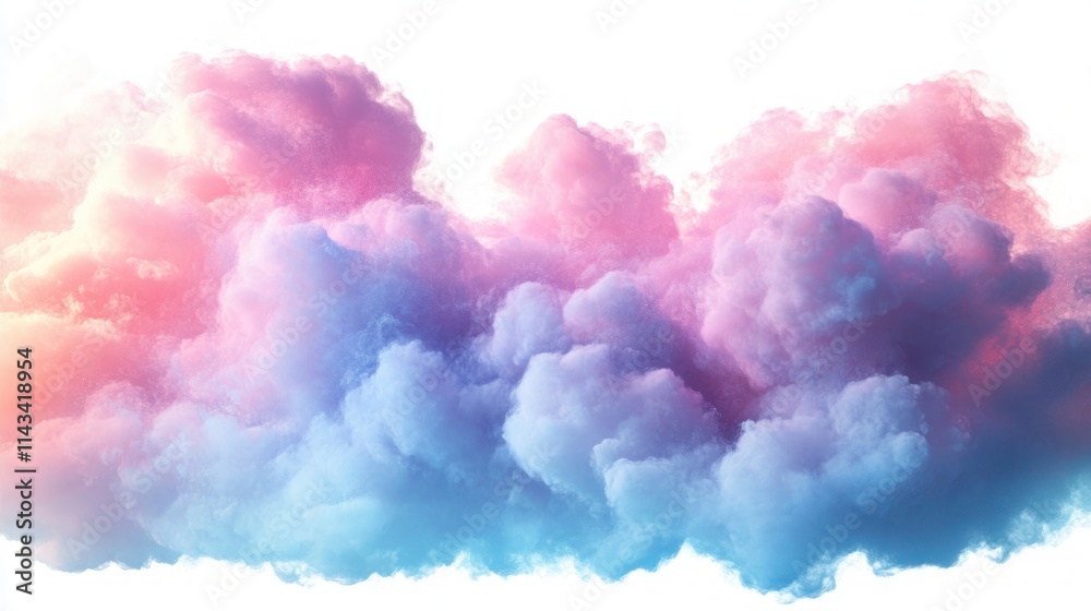 Pink and Blue Soft Fog Cloud Abstract Smoky Landscape Illustration Pink and Blue Soft Fog Cloud Abstract Smoky Landscape Illustration