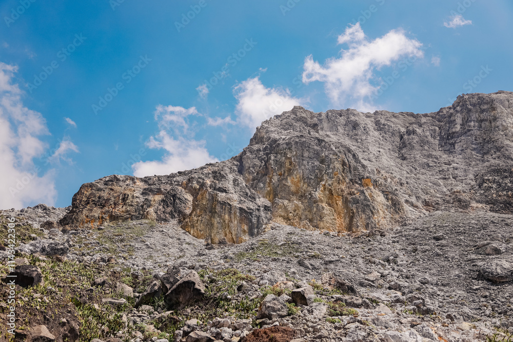 mountain landscape with blue sky and clouds mountain landscape with blue sky and clouds