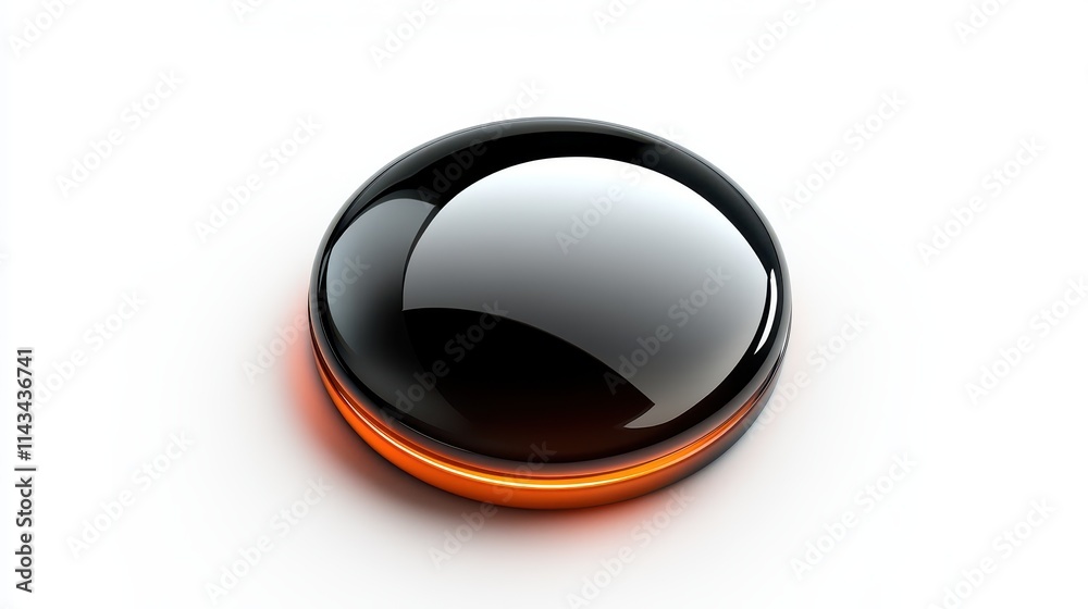 A sleek, modern button design with a glossy finish on a white background, ideal for various projects. A sleek, modern button design with a glossy finish on a white background, ideal for various projects.