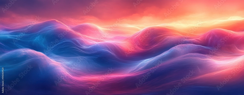 Abstract Flowing Lines in Blue Purple Pink Gradient Abstract Flowing Lines in Blue Purple Pink Gradient