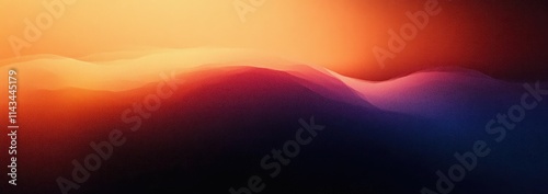 Gradient Background Banner Orange Purple Smooth Texture Abstract Design