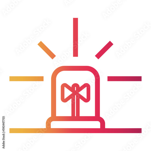 siren Line Gradient Icon
