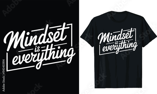Mindset is everything t shirt design, motivational quotes t shirt design
