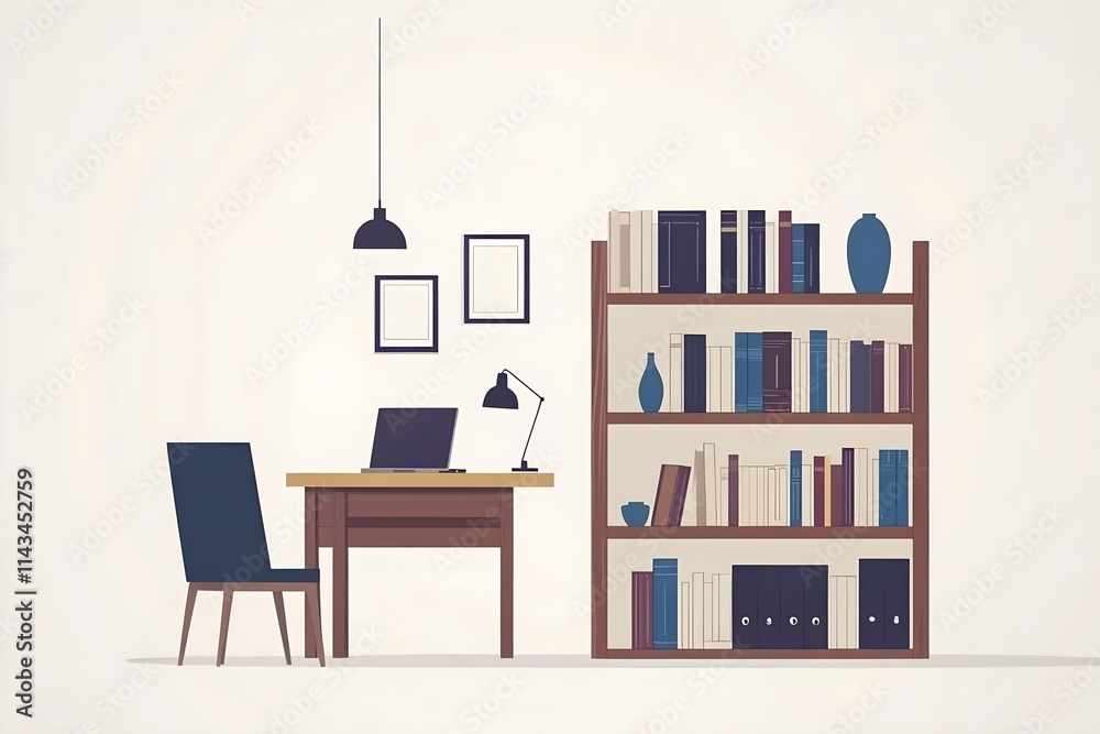 indoor, desk, horizontal, no people, furniture, photography, room, apartment, creativity, floor, laptop, pen, window, working, ideas, neat, contemporary, monitor, notebook, open, order, organization,