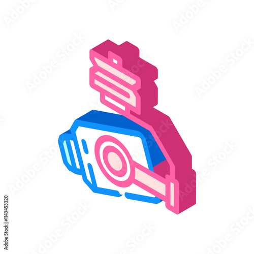 camera gimbal aerial vehicle isometric icon vector. camera gimbal aerial vehicle sign. isolated symbol illustration