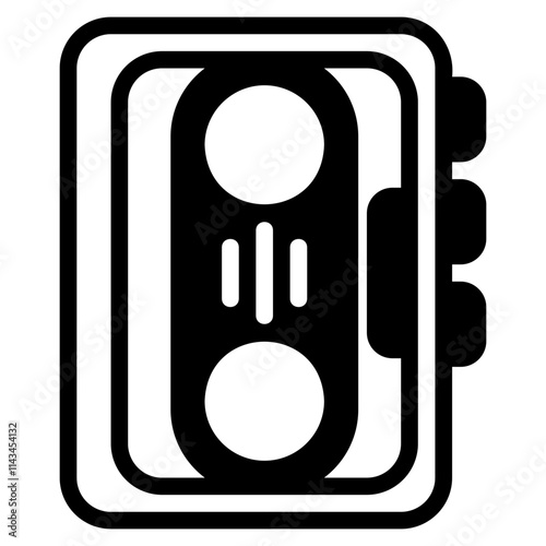 Walkman glyph icon