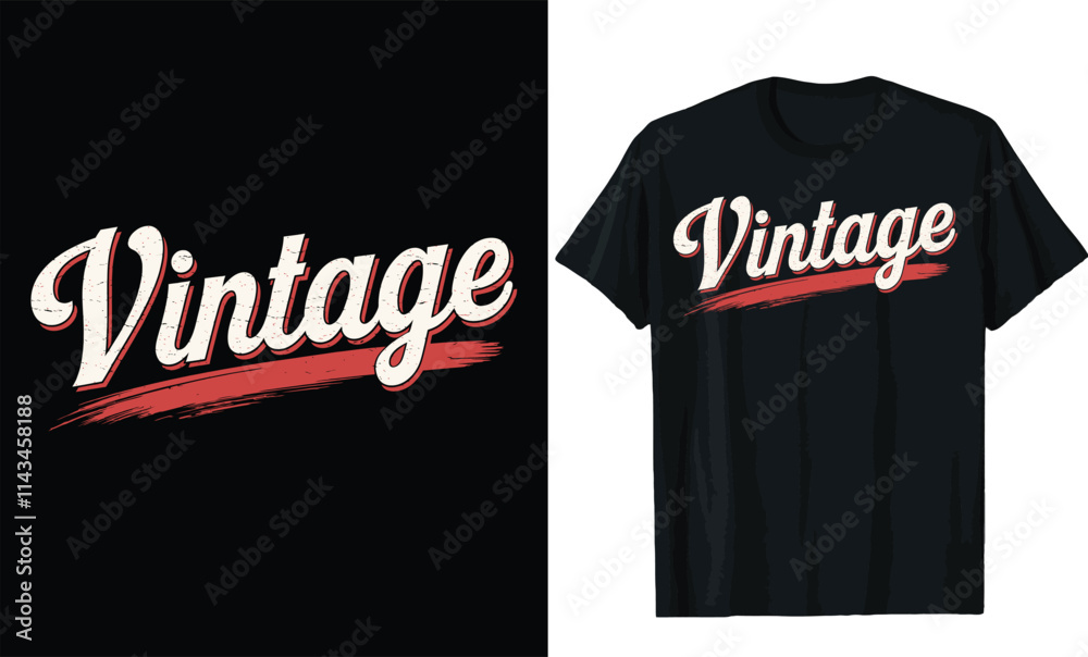 Fototapeta premium vintage t shirt design, motivational quotes t shirt design