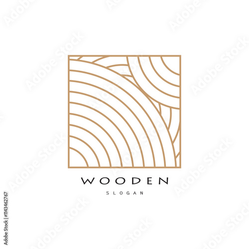 wooden logo design, for construction, wood craftsmen, wood processing company businesses
