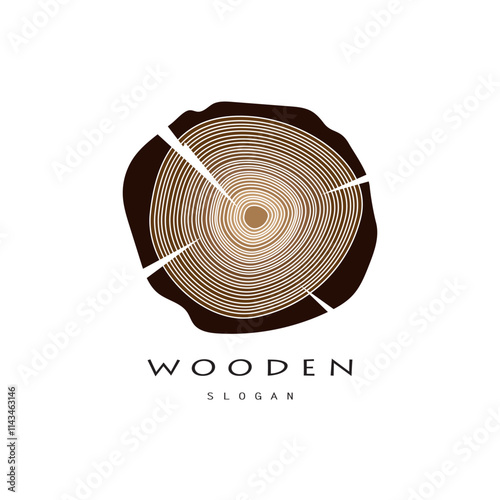 wooden logo design, for construction, wood craftsmen, wood processing company businesses