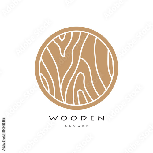 wooden logo design, for construction, wood craftsmen, wood processing company businesses
