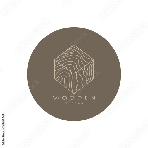 wooden logo design, for construction, wood craftsmen, wood processing company businesses