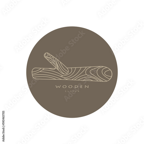 wooden logo design, for construction, wood craftsmen, wood processing company businesses
