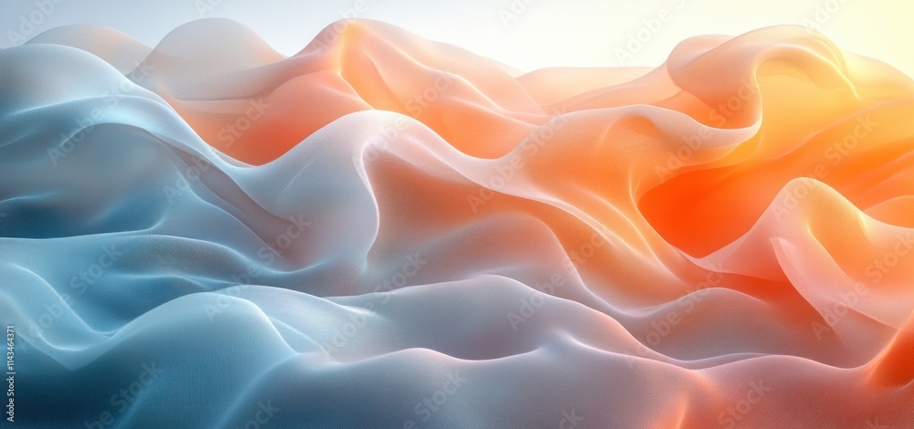 Fototapeta premium Gradient Background Noise Texture with Teal Orange Beige Grunge Effect Retro Design