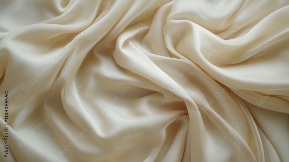 Creamy, soft satin fabric drapes elegantly. Perfect for luxury, fashion, or textile designs. Creamy, soft satin fabric drapes elegantly. Perfect for luxury, fashion, or textile designs.