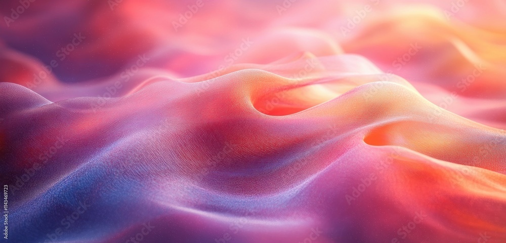 Obraz premium Pastel Gradient Background Soft Beige Pink Noise Texture Minimalistic Design Ethereal Light Banner Poster Copy Space